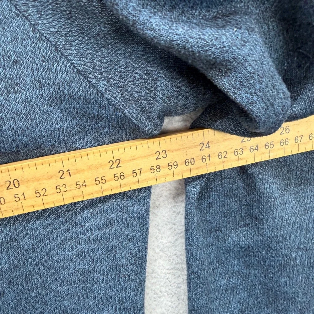 Johnnie-O Riggens Pullover Mens Large Noreaster Blue Grey 1/4 Zip Hybrid Pockets